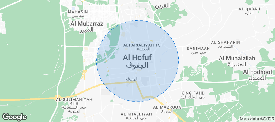 Al-Hofuf Airbnb map